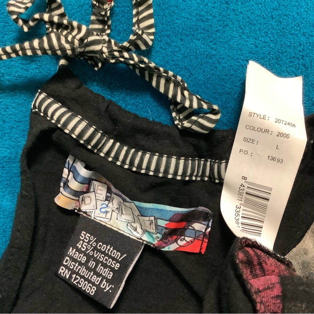 Desigual New & Good Multicolored Abstract Thin Sw… - image 8